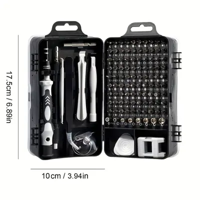 115-in-1 screwdriver set, multifunctional manual screwdriver set for mobile phone repair and disassembly, for home use.