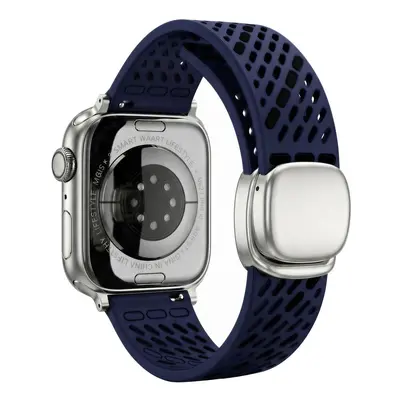 Apple Watch S11 için Delikli Silikon Manyetik Kordon - 11