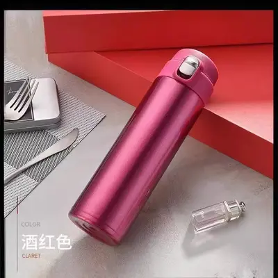 Edelstahl-Thermobecher mit Springdeckel - 5