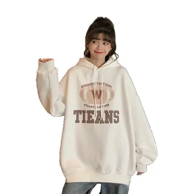 Women's Fleece-Lined Plus Size Hooded Sweatshirt, Printed