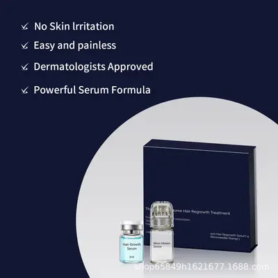 Infusion Hair Regrowth Kit, Yoğun Saç Büyütücü Mikro İğneli Serum Seti - 3