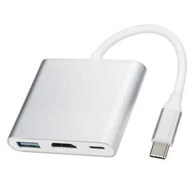 USB-C zu HDMI 3-in-1 Dockingstation 4K Laptop Handy-Bildschirmspiegelung USB-C to 3in1 Erweiterungsdock