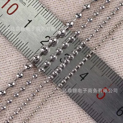 2.4 mm Etiket Zinciri DIY Takı Malzemesi Demir Boncuk Zincir