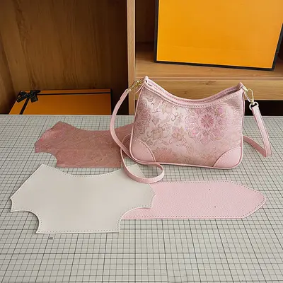 DIY Kumaş Malzeme Seti, Hilal Çanta Yapımı için - 7