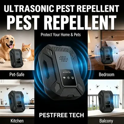 Q08 Multi-Frequency Ultrasonic Rat Repeller, Plug-In Household Pest Repeller - 5