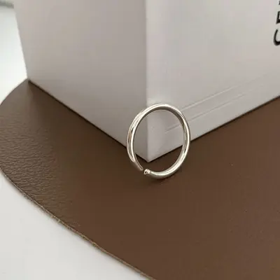 Textured Snap Ring for Women, Adjustable, Color-Fast - 11
