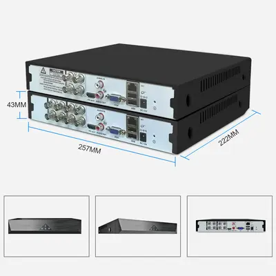 DVR/NVR Video Recorder, 4/8/16 Channel, Analog/AHD