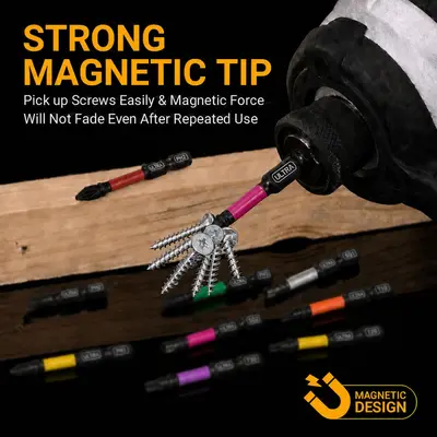 13-piece drill bit set, PH2, S2 alloy steel, magnetic, 50mm