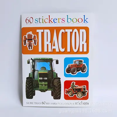 Çocuklar için İngilizce çıkartma kitabı, ebeveyn-çocuk etkileşimli eğitici oyun kitabı - 8