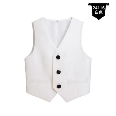Korean-Style Boys' Suit Vest