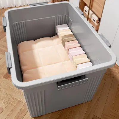 Ekstra büyük kapasiteli plastik saklama kutusu - 4