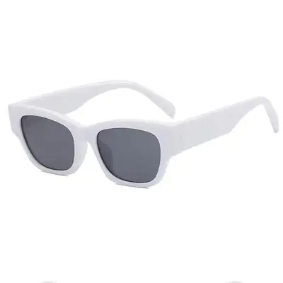 Women's Dopamine-Colored Printed Sunglasses, UV Protection, Square Frame - 11