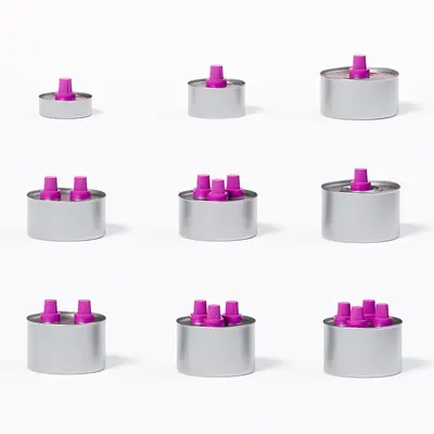 3 Başlıklı Yağ Lambası Mini Fondü Brülörü, Mineral Yağlı