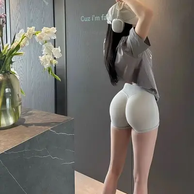 Karın Sıkılaştırıcı Üç Çeyrek Yoga Taytı, Düşük Bel, Kalça Kaldırıcı