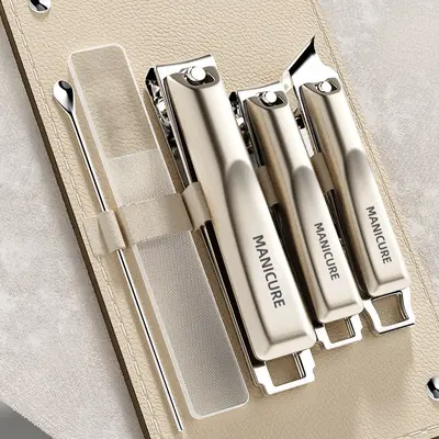 Nagelknipser Set, Doppeldesign, schräger Schnitt, Ohrlöffel - 13