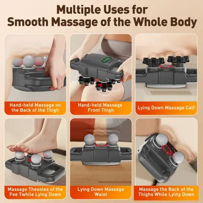 Cross-border 24-Head Fascia Gun, Multi-Head Powerful Motor, 28-Head Massage Gun, Deep Percussion 8-Head Massager - 3