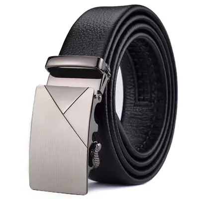 Men's belt with automatic buckle gravel belt work gift online store clothing accessories gift pants belt manufacturer wholesale - 11