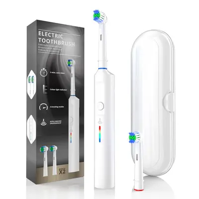 Rotary Electric Toothbrush, 45-Degree Small Round Head for Adults - 11