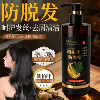 XH 侧柏叶熬制防脱洗发水何首乌人参姜根去屑滋润养发洗发露现货 - 3