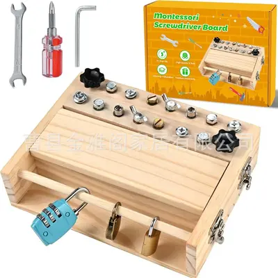 Montessori screwdriver set children educational screw removal toy combination tool learning sensory toy detachable