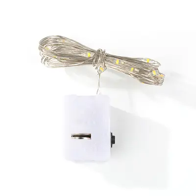led铜线灯串彩灯三档LED小白盒串灯 表白礼盒波波球装饰氛围布置