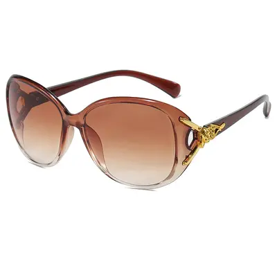 Women's Fox Head Sunglasses, Classic Large Frame Fashion Sunglasses - 12