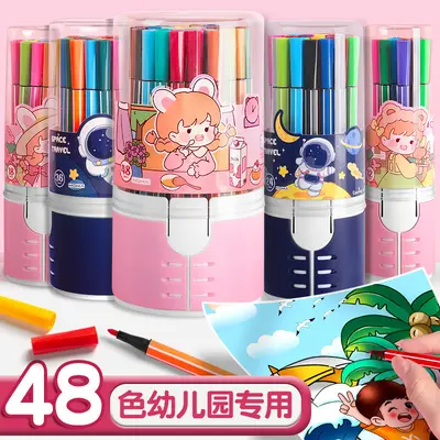 Aquarell-Marker-Set 12er und 48er waschbar - 1
