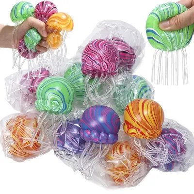 Slow-rebound stress relief squeeze toy, jellyfish design