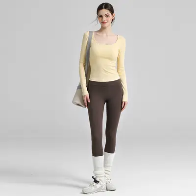 2026 Autumn Long Sleeve Open-Back Yoga and Pilates Wear - 8