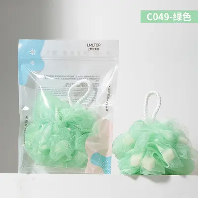LMLTOP Foaming Bath Ball and Back Scrub Towel Set C049 - 9