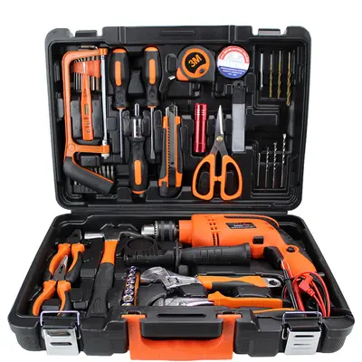 21V lithium-ion impact drill set with portable tool bag