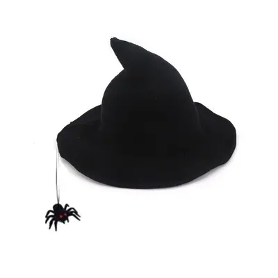 Black Pleated Witch Hat, Funny Halloween Costume Accessory - 12