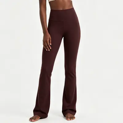 Women's Super High-Waist Flared Yoga Pants, Butt-Lifting, Breathable, 30" - 9
