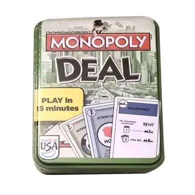 English Tin Box Real Estate Tycoon Card Board Game DEAL MONOPOL - 9
