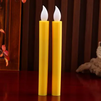 LED elektronik simüle mum ışığı kırmızı ev yeni yıl tütsü kokusuz mum ışığı Buda sunağı mum standı evlilik taşınma - 12