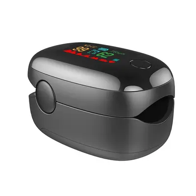LK87 Klips Tipi Nabız ve SpO2 Parmak Pulse Oksimetre, Siyah - 5