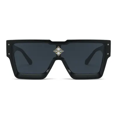 Retro Square Sunglasses, Metal Stud Street Style - 7