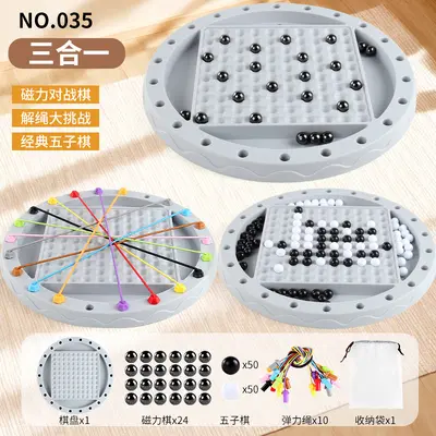 Children's Magnetic Chess Board Game for Concentration and Logic Training - 9