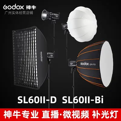 Godox SL60II-D SL60II-Bi Mikro Video Sinema Canlı Yayın Stüdyosu Sunucu Ürün Tanıtım Çift Renk Sıcaklığı Dolgu Işığı