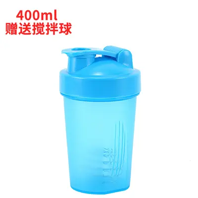 Sarsıntı fincan spor su bardağı taşınabilir protein tozu yemek yerine milkshake karıştırma kabı 400 ml plastik spor sallama fincan erkekler için