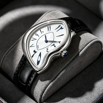 Neue Herrenuhren asymmetrisch modische vielseitige Damen-Vintage-Armbanduhr hohe Qualität leichte Luxus Nische Grenzüberschreitende Quarzuhr