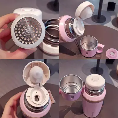 Thermosflasche aus rostfreiem Stahl 316 mit Deckel vom Werk direkt, tragbarer isolierter Wasserflasche, elegant designter Wasserbehälter, isolierte Wasserkanne, Tebecher - 3