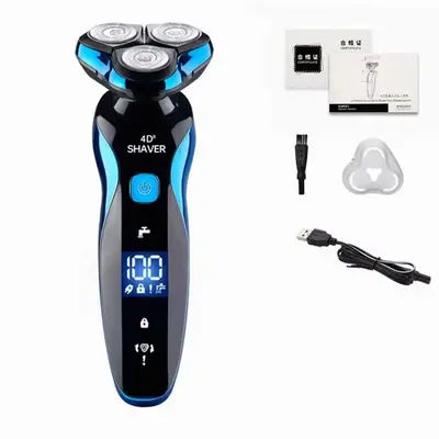 USB Rechargeable Electric Shaver with Smart Display, Waterproof - 11