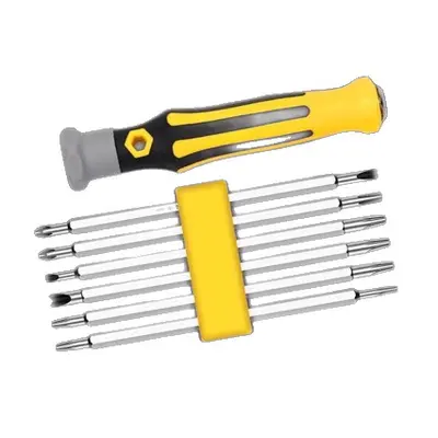 12-in-1 Schraubendrehersatz, magnetische Köpfe
