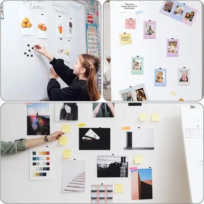 Square Rubber Flexible Magnet Sheet with Adhesive Backing, Strong Magnetic - 4