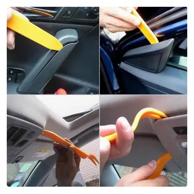 4-Piece Car Audio Disassembly Pry Tool Set, Dash Cam Wire Routing