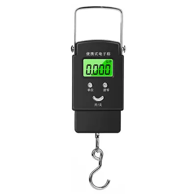 Toptan ev siyah el çantası ölçeği 50 kg mini el çantası ölçeği taşınabilir dijital ölçekli küçük balıkçılık ölçeği ekspres ölçek - 8