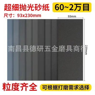 500 Grit Wet Sandpaper for Jade and Amber Model Polishing