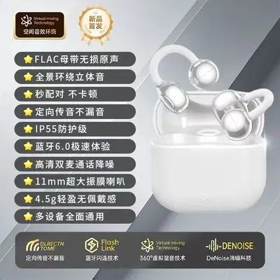 Clip2 NE11S Clip-On Bluetooth Headphones, Comfortable for Long Wear - 9