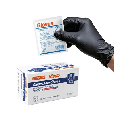 Disposable Nitrile Gloves, 2-Piece Pack, Individually Packaged - 7